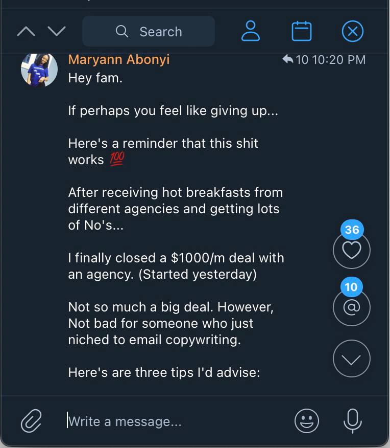 PIC of Maryanns testimonials